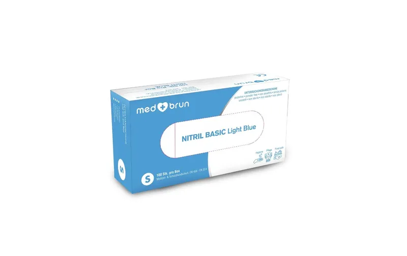 MedBrun Nitril Basic XS, blu , 100 Stk