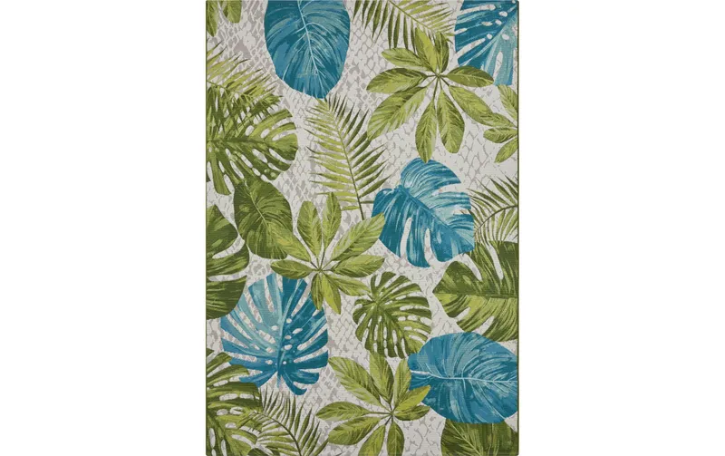 Hanse Home Teppich Tropical Leaves 120 cm x 180 cm, verde/Türkis