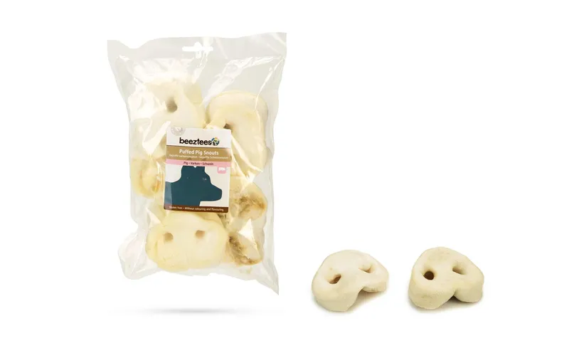 Beeztees Kausnack Schweineschnauze geröstet, 5 pièces