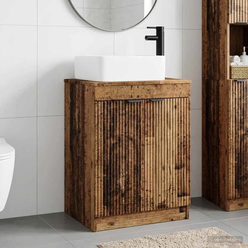 Badezimmermöbel-Set Altholz Holzwerkstoff