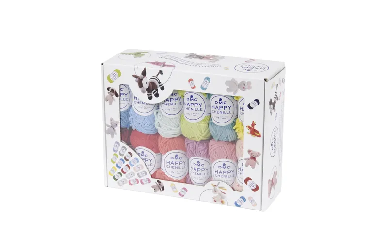DMC Wolle Happy Chenille Set 25 Stück je 38 m
