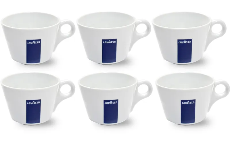 Lavazza Cappuccinotasse America 250 ml, 6 Stück, Weiss