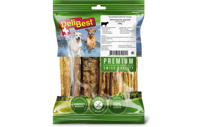 DeliBest Kaustange Premium Ochsenziemer, 250 g