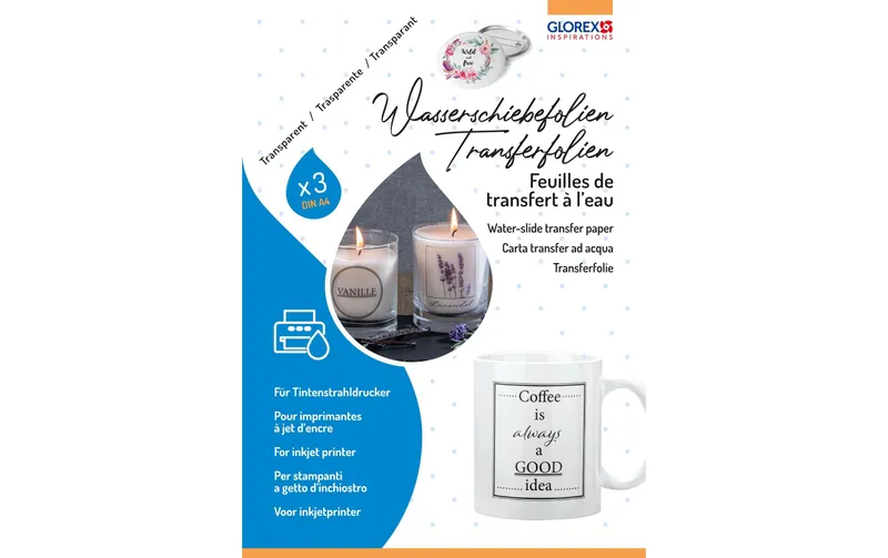 Glorex Transferfolie A4, 3 pezzi