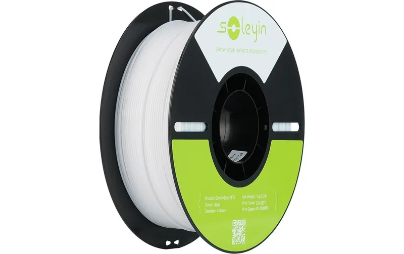 Creality Filament Soleyin PETG Schwarz/Weiss 1.75 mm 1 kg