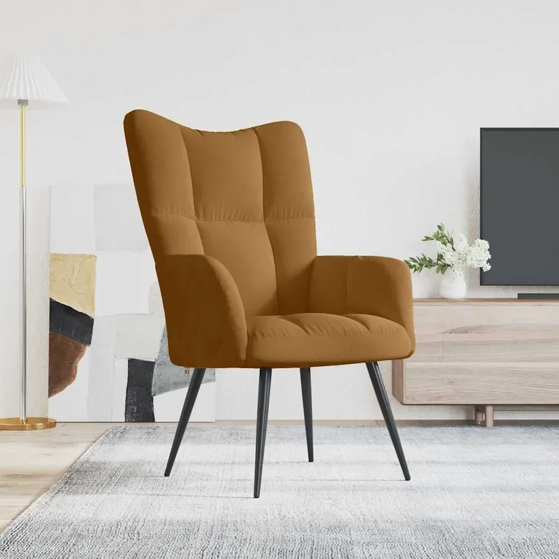 Relaxsessel marrone Samt