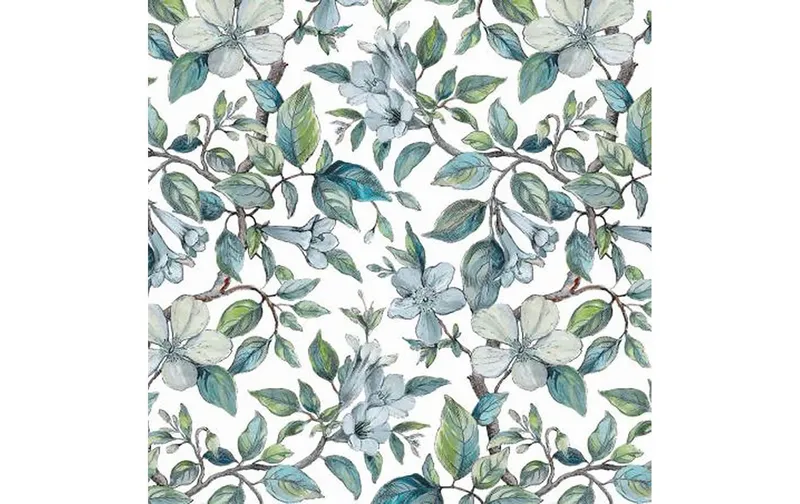 Hubatka nappe Ideal, verte Blätter, 140 x 220 cm