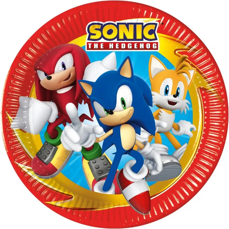 Partyteller Sonic 8 Stk.