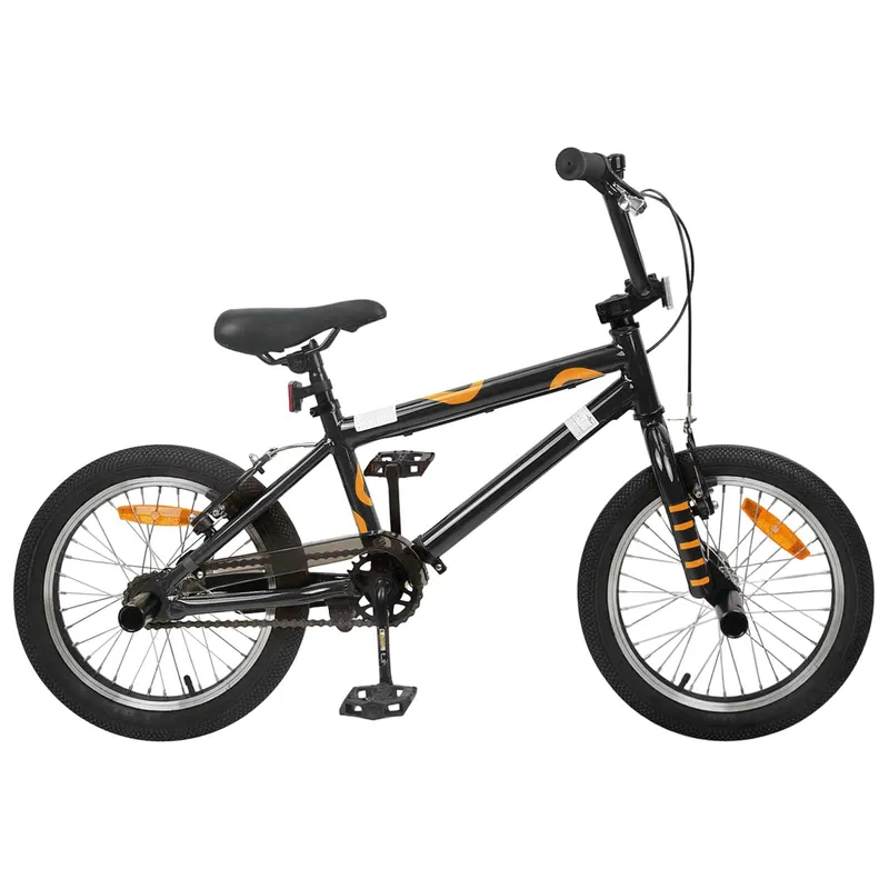 BMX Rad 16 Zoll per 5-8 Jahre alt nero