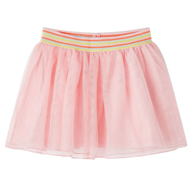 Jupe avec tulle pour enfants rose clair 92