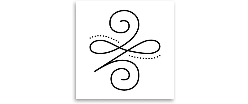 minink Tattoo Stärke Symbol Grösse: S (3.6 cm x 4.1 cm)