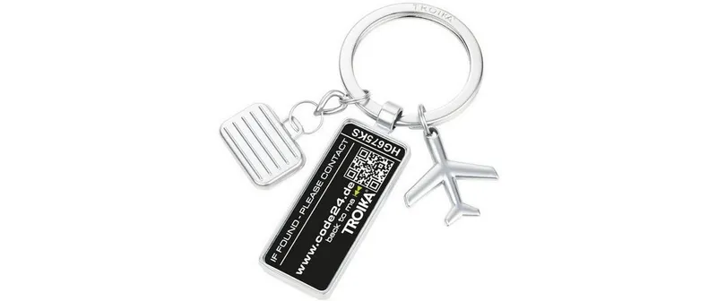 Troika Schlüsselanhänger Code24 Silber