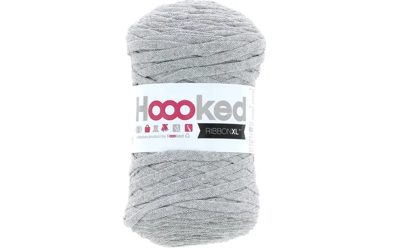 Hoooked Wolle Ribbon XL 250 g, Silbergrau