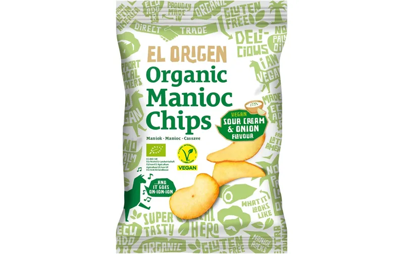 El Origen Maniok Chips Sour Cream & Onion Beutel 60g