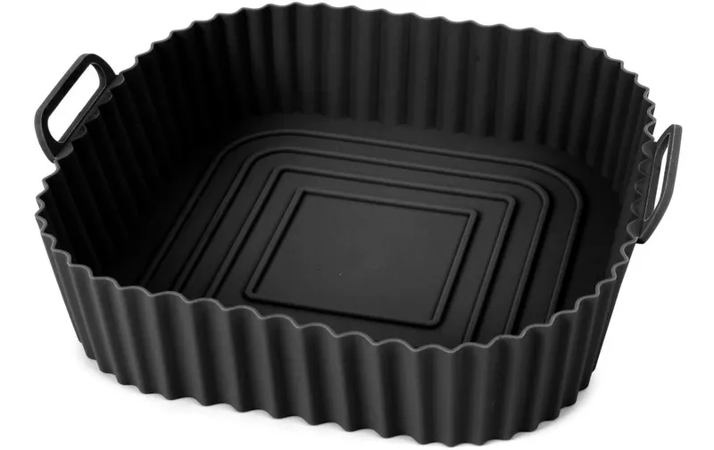 KitchBo Silikonform 20 x 20 x 6.3 cm, noir / gris