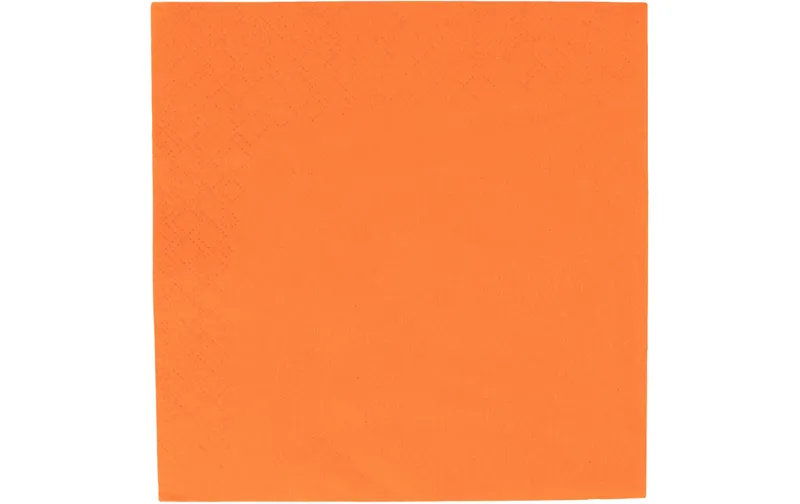ELCO Papierservietten 33 cm x 33 cm, 100 pieces, Orange