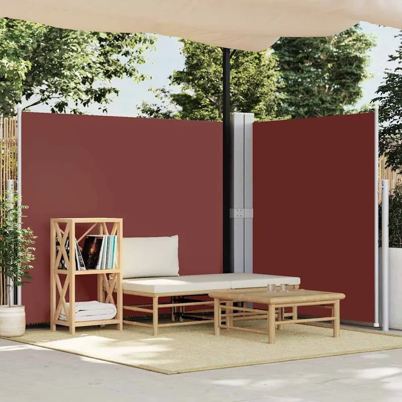 Seitenmarkise Ausziehbar Braun 180x600 cm