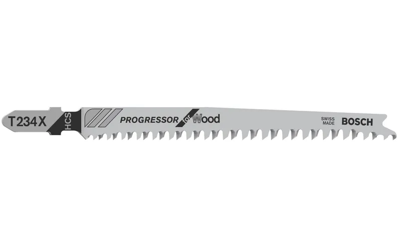 Bosch Professional Stichsägeblatt T 234 X Progressor for Wood, 5 pieces