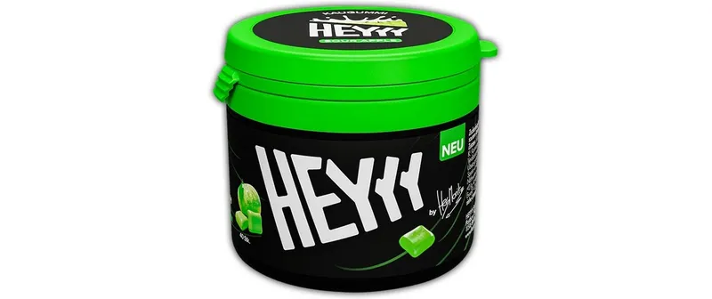 HeyyyGum Kaugummi Gum Sour Apple 68 g