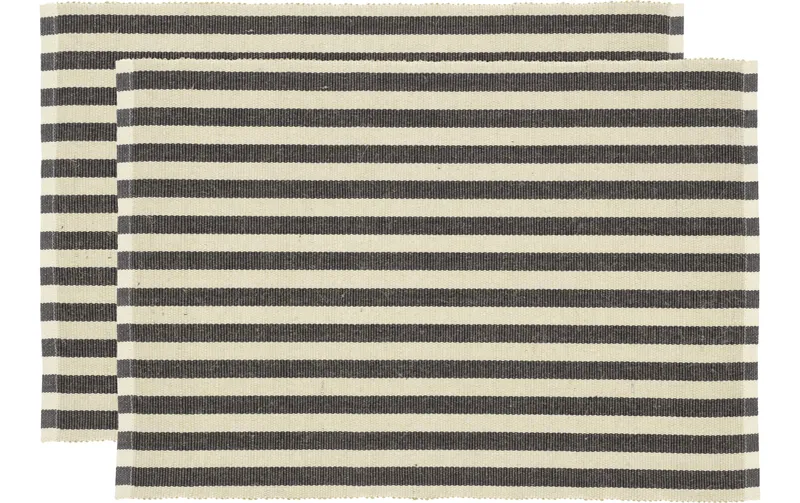 Södahl Tischset Statement Stripe 48 cm x 33 cm, nero/Beige
