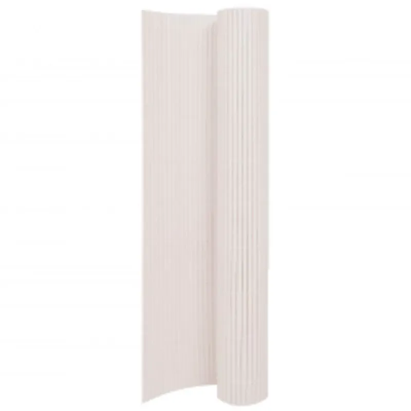 Gartenzaun Doppelseitig 110x400 cm Weiß