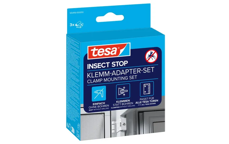 tesa Adapter per Fliegengitter FALT, bianco