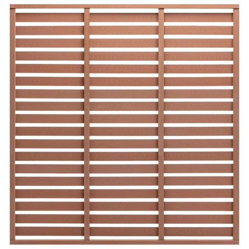 Zaunplatte WPC 180x180 cm marrone