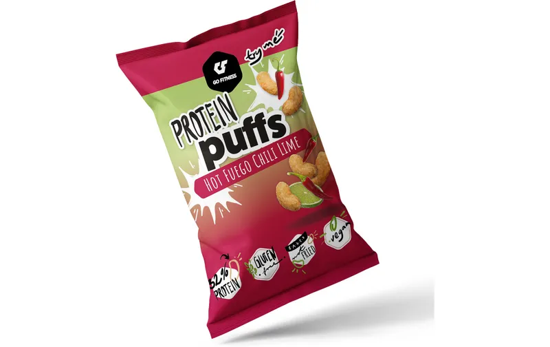 Go Fitness Chips & Popcorn Protein Puffs – Hot Fuego 50g