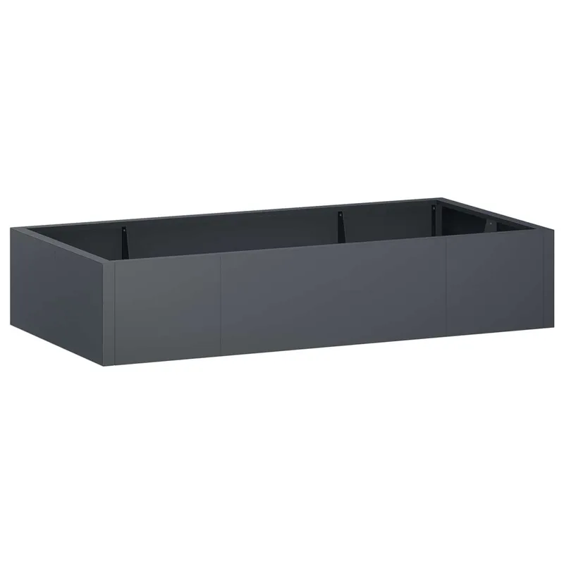 Mur de soutènement 6 pc 200 x 100 x 30 cm Acier Anthracite