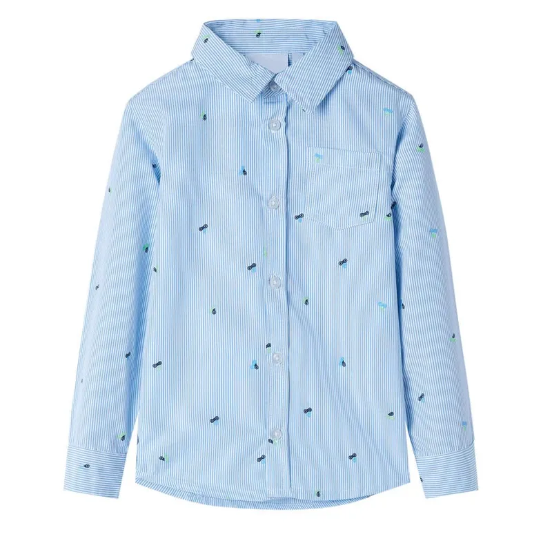 Chemise pour enfant bleu clair 128