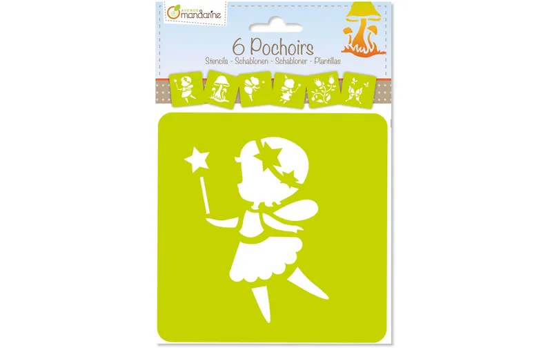Avenue Mandarine Schablone 15 x 15 cm, Fee