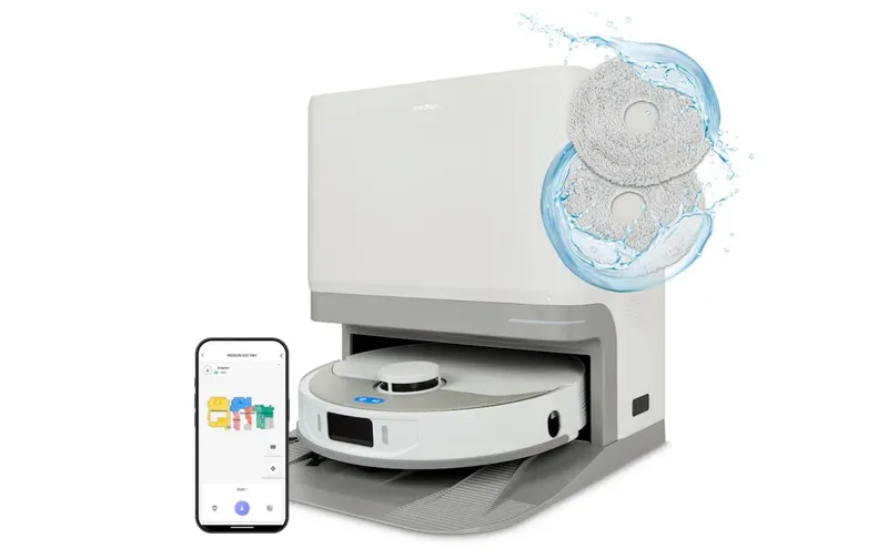 Medion Saug- et Wischroboter MD 12039 X55 SW+ gris/blanc