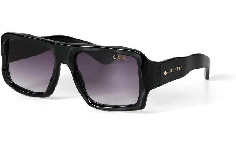 OKKIA Sonnenbrille Seletti Kansas Black, Black gradient lens