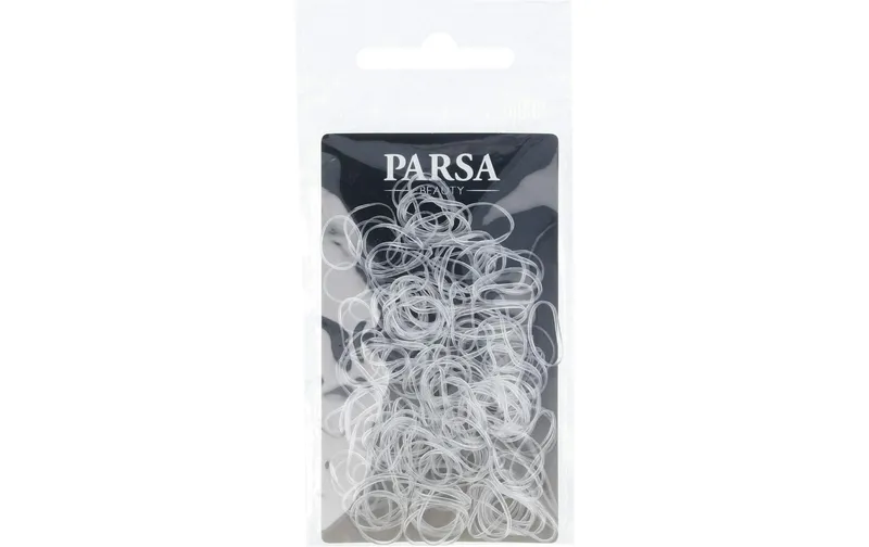 Parsa Beauty Minihaargummis, transparent 150 Stück