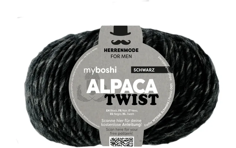 myBoshi Wolle Alpaca Twist nero