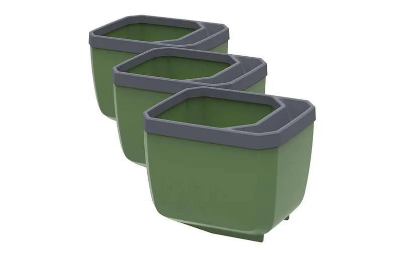 Gusta Garden HERBS BUDDY Kräutertopf 3er Set Grün