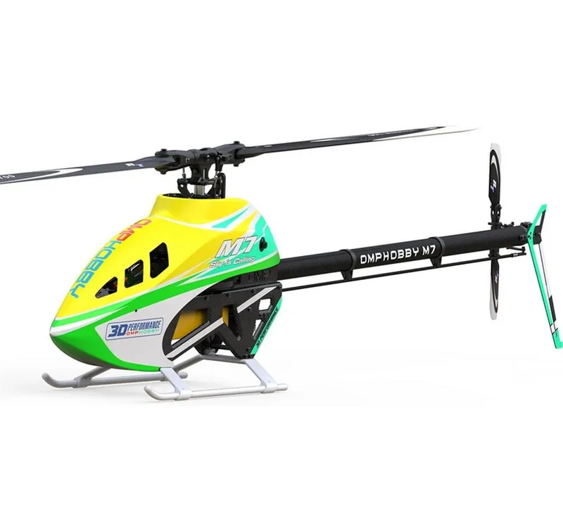 OMPHobby Helikopter M7 Lime Yellow Bausatz e Rotorblätter