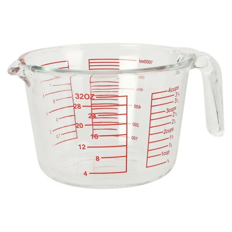 Nize Verre à mesurer 1 litre, transparent
