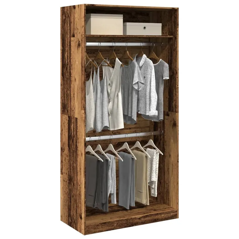 armadio Altholz-Optik 100x50x200 cm derivato del legno