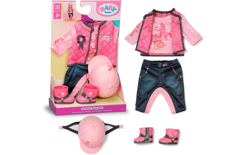 Baby Born Puppenkleidung Reit Outfit 43 cm
