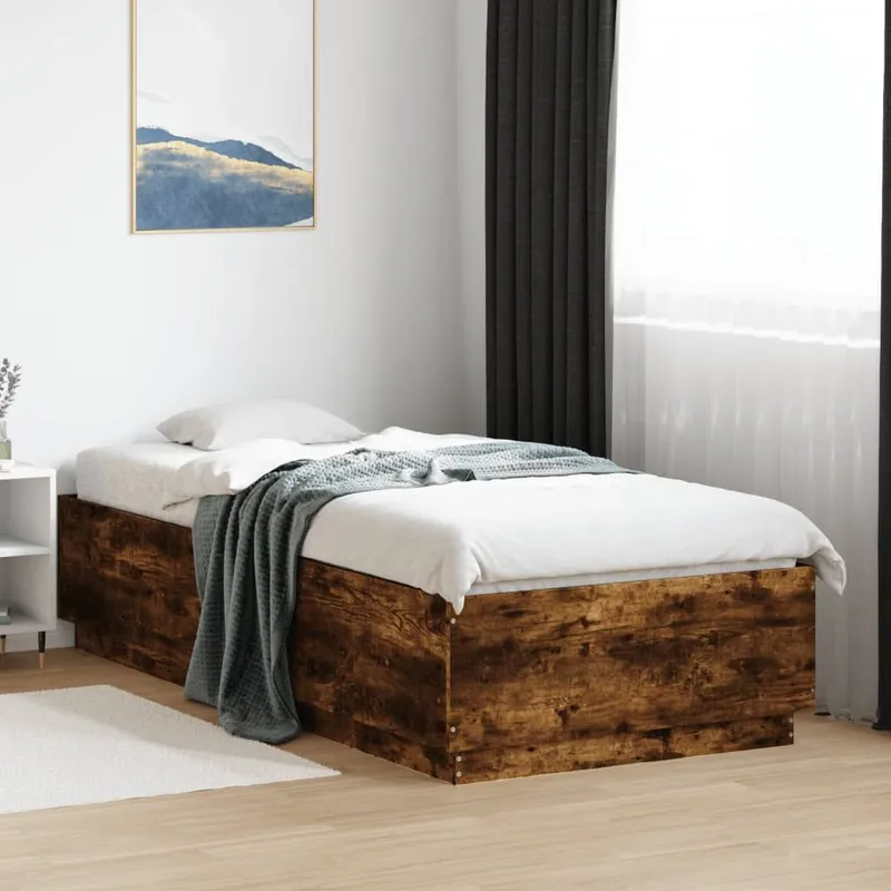 Bettgestell Räuchereiche 90x200 cm derivato del legno