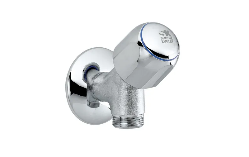 Laufen Waschmaschinenventil Silor Messing verchromt
