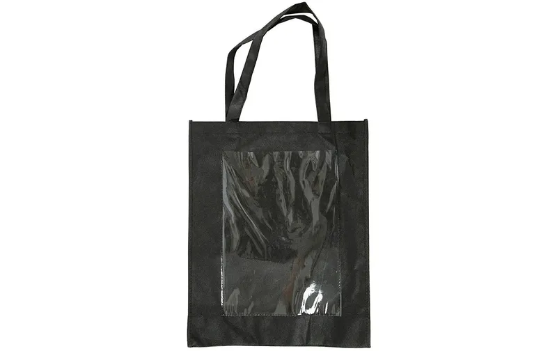 Creativ Company Tasche in Vliestessuto con durchsichtigem Einschub