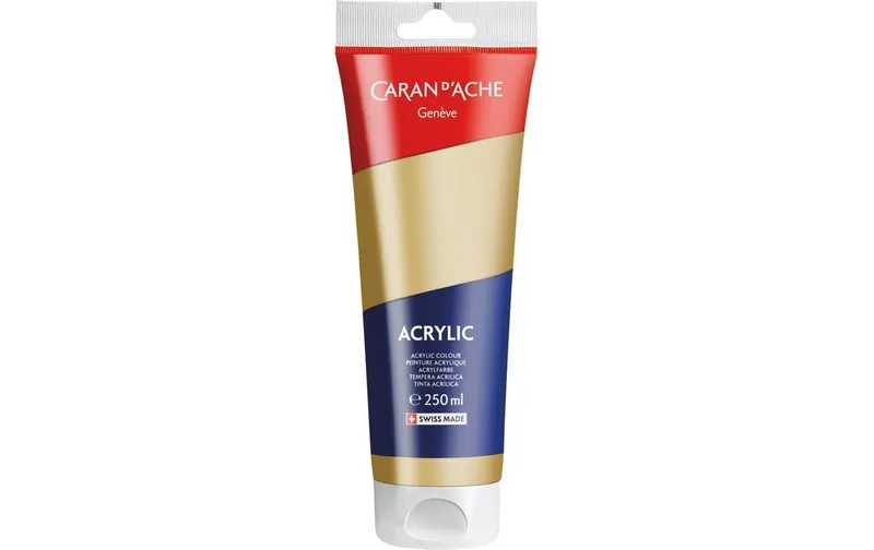 Caran d'Ache Acrylfarbe 250 ml, irisierend Gold
