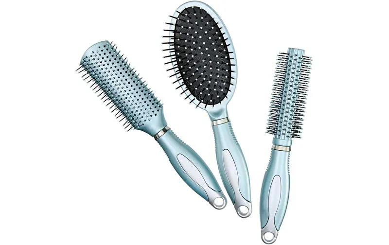VITALmaxx Haarbürsten mint 3er-Set blu