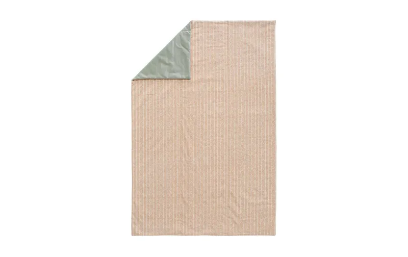 Urbanara Picknickdecke Mallur 130 x 190 cm - Apricot / Weiss