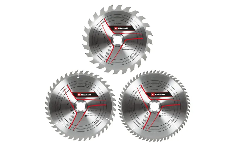 Einhell Kreissägeblatt-Set Ø 250 x 30 mm, 3 pièces