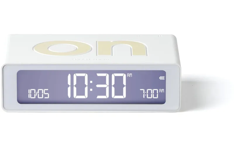 Lexon Digitalwecker Flip Mini white