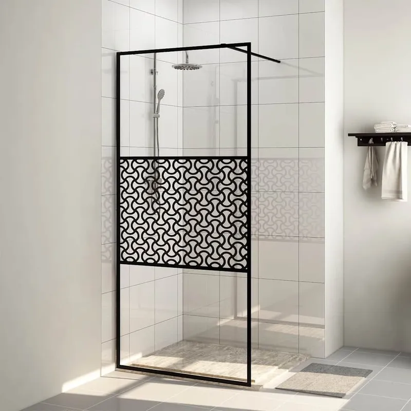 Duschwand für Begehbare Dusche mit Klarem ESG Glas 80x195 cm