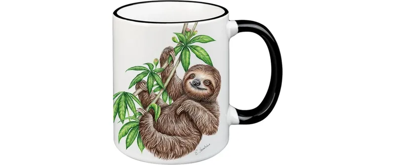 creanorm Tasse Faultier 330 ml, 1 pièces, blanc